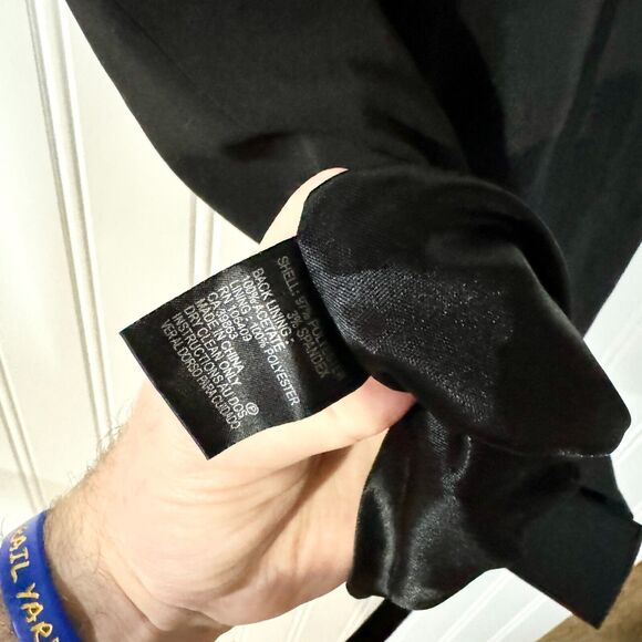 Tahari Dress Women Size 2 Black Asymmetrical Sleeveless Mini Deep V Neck Comfort - Picture 5 of 7